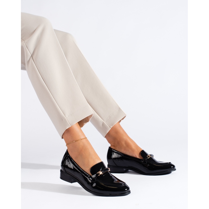 W. Potocki Lords Potocki feminino preto lacado 1