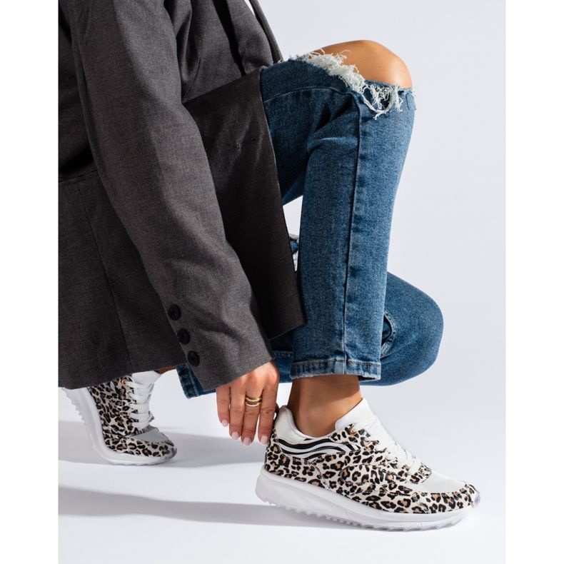 Tênis de mulher Shelovet com estampa de leopardo preto 1 Tênis de mulher Shelovet com estampa de leopardo preto 1