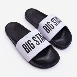 Chinelos Masculino Big Star MM174320 Branco e Preto 1