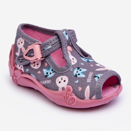 BEFADO S.A. Sandálias Chinelos Coelho Befado 213P139, Cinza e Rosa 1