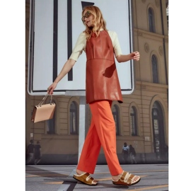 Chinelos Birkenstock Arizona Shearling Mink W 1001135 castanho 2