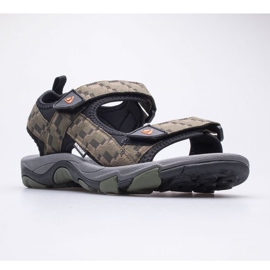 Bergson Benue Sandálias masculinas de caminhada BRG00127 verdes 2