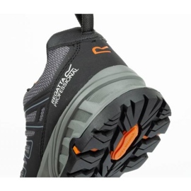 Sapatos de trabalho de saúde e segurança masculinos Regatta Pro Kata S1p Trk125 preto e cinza 3