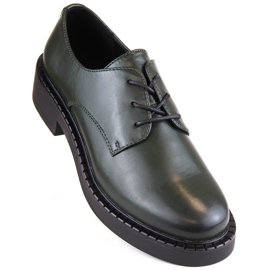 Sapatos verdes femininos com atacadores Sergio Leone BT194 1