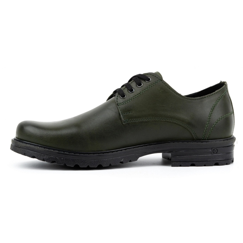 Polbut Sapatos caçadores de couro masculino 2120 verdes 1