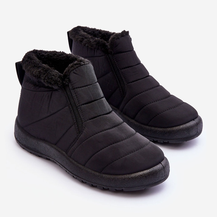Botas de neve femininas isoladas baixas pretas Enmore preto 2
