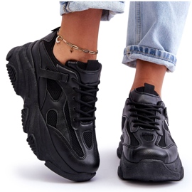 PA1 Tênis Chunky Platform Feminino Preto Agnenia 5