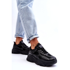 PA1 Tênis Chunky Platform Feminino Preto Agnenia 4