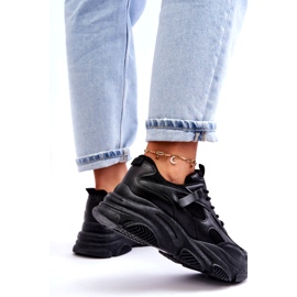 PA1 Tênis Chunky Platform Feminino Preto Agnenia 3