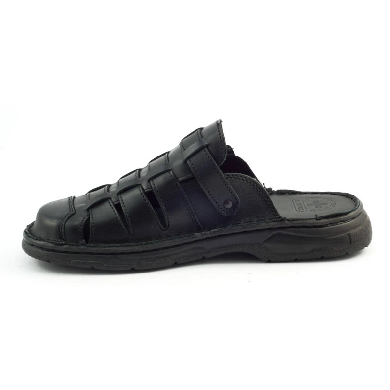 ŁUKPOL Chinelos masculinos 860 pretos 2