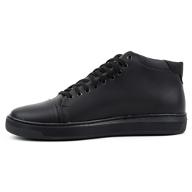 Polbut Sapatos de couro masculino 2110sw preto 1