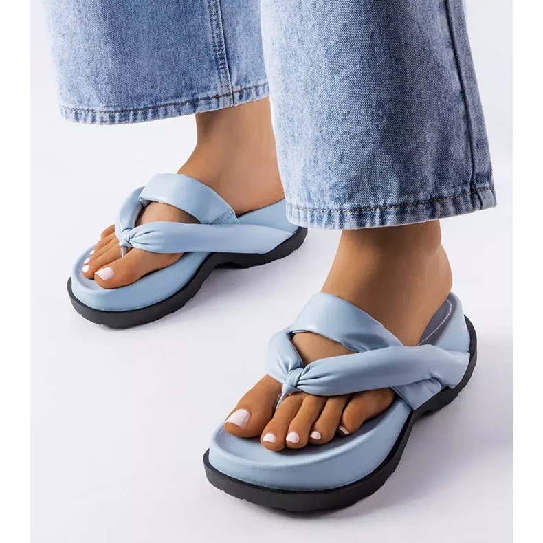 PA1 Sandália plataforma azul Lachapelle. 1