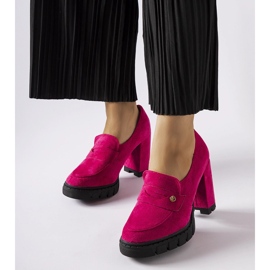 Sapatos rosa de salto alto da Vinceza 1