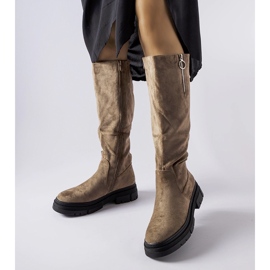 Botas Vinceza com isolamento bege escuro 1 Botas Vinceza com isolamento bege escuro 1