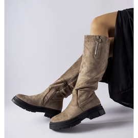Botas Vinceza com isolamento bege escuro 2