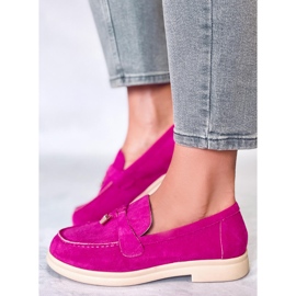Mocassim de camurça, Ottavia Fuchsia rosa 2 Mocassim de camurça, Ottavia Fuchsia rosa 2