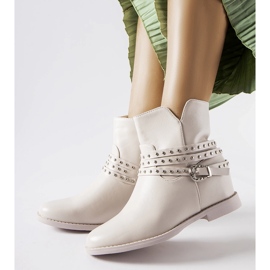 Botins de cunha bege com forro Anchorage 1