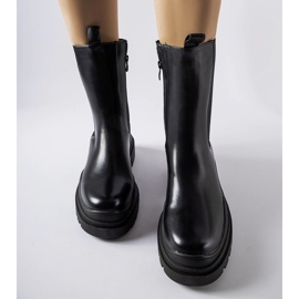 Botins pretos maciços Delebio 1 Botins pretos maciços Delebio 1