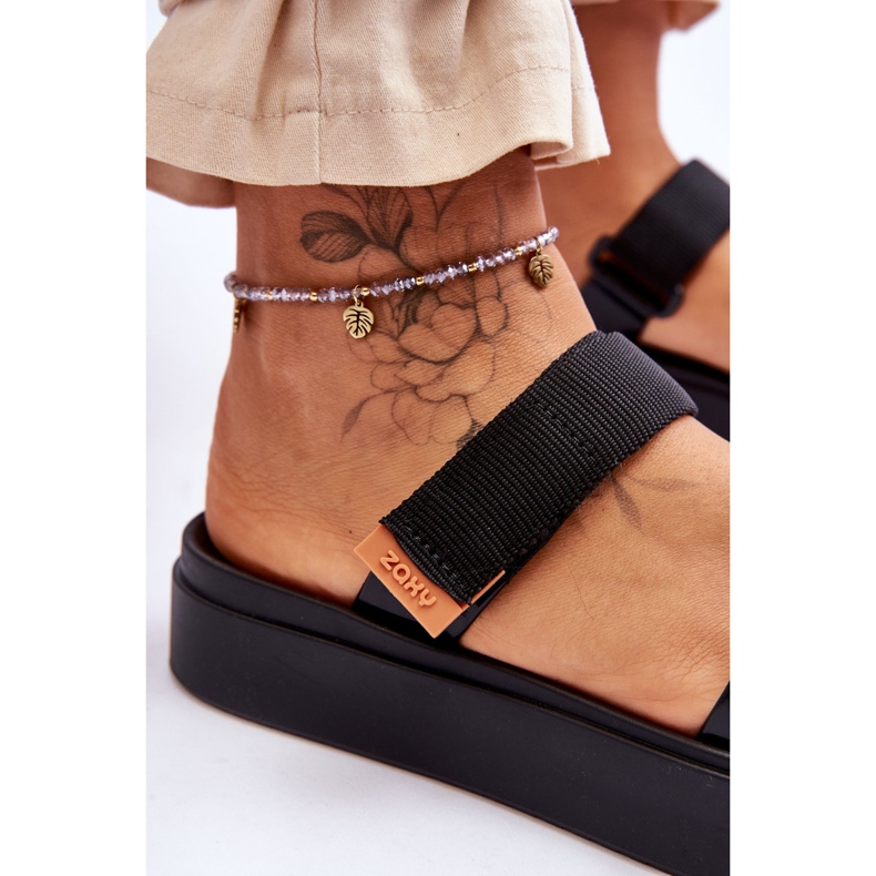 Sandália ZAXY Vegan Velcro HH285282 Preto 4