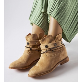 Botas de cunha com isolamento bege da Rinehart 1