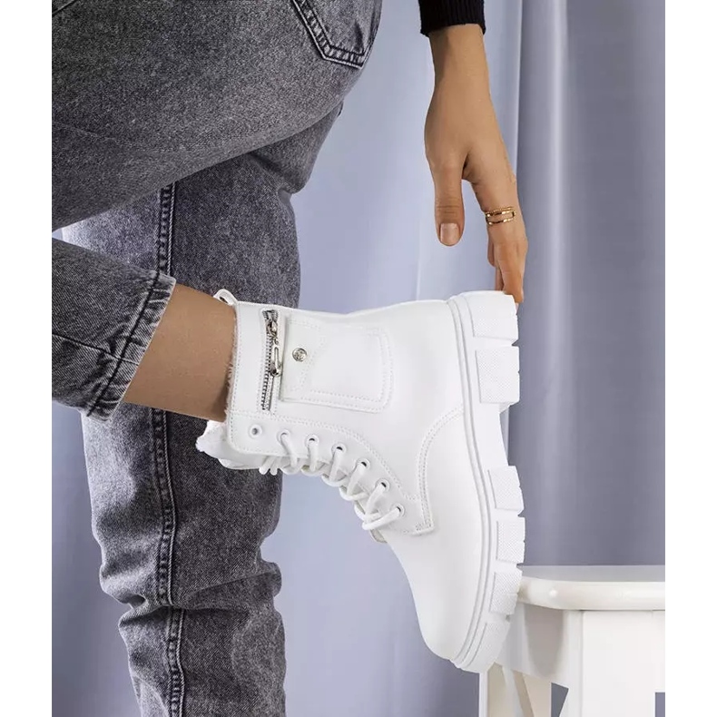 PA1 Botas femininas brancas Foris branco 2