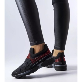 PA1 Tênis preto decorado com strass Berger 1