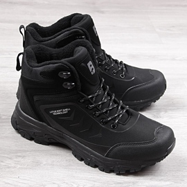 Sapatos de trekking pretos masculinos McBraun 1403 1