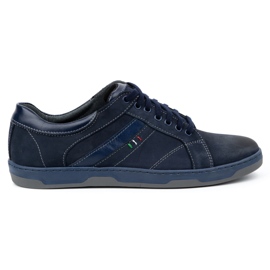 KOMODO Sapatos masculinos 844 azul marinho 1