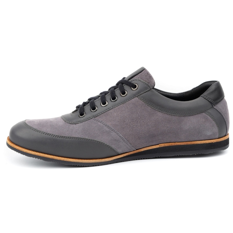 Olivier Sapatos de couro masculino cinza 7007 KB 1