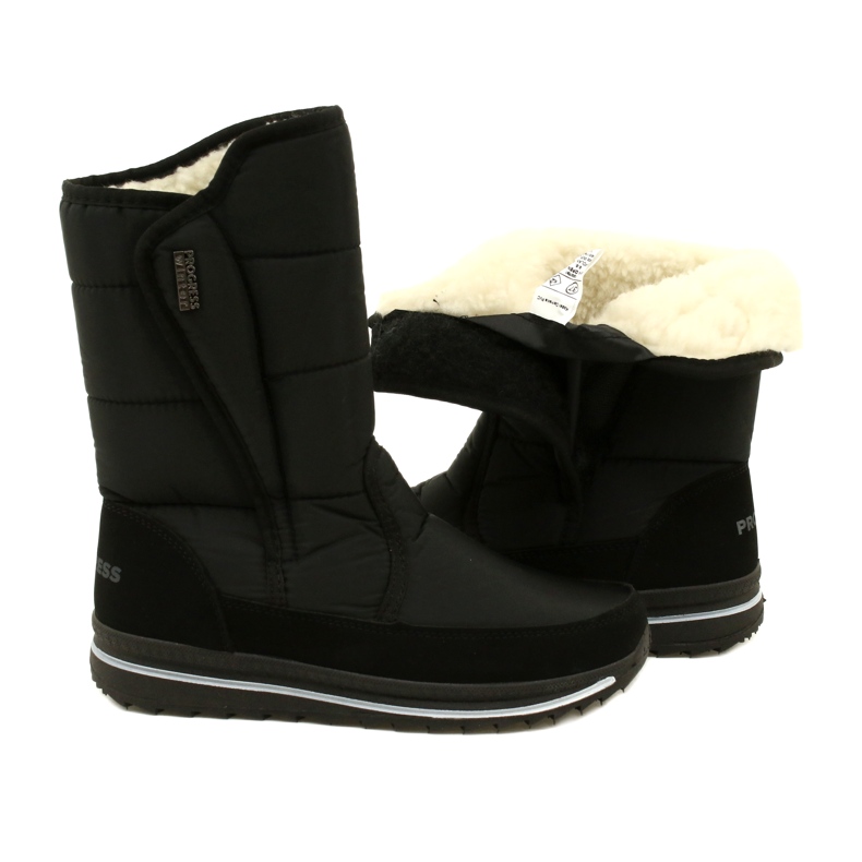 Botas de neve isoladas femininas Progresso Progj-22-128 preto 5