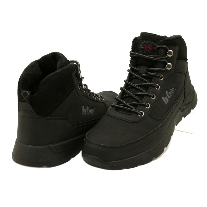Botas masculinas de caminhada de inverno Lee Cooper LCJ-23-31-3048M pretas preto 3