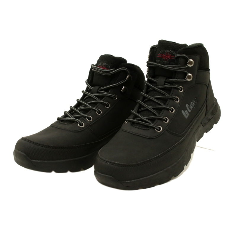 Botas masculinas de caminhada de inverno Lee Cooper LCJ-23-31-3048M pretas preto 2