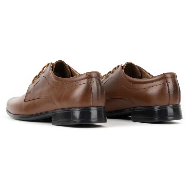 Olivier Sapatos de comunhão formal para crianças J1 marrom 2