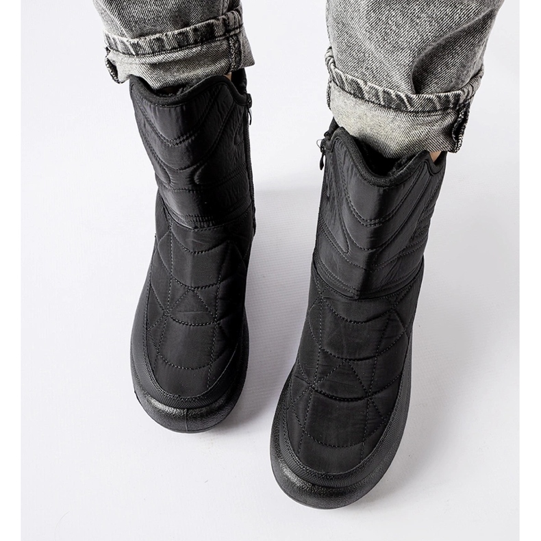 Botas de neve femininas negras Debra preto 1