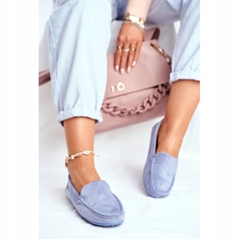 Evento Mocassim azul feminino camurça Morreno 3