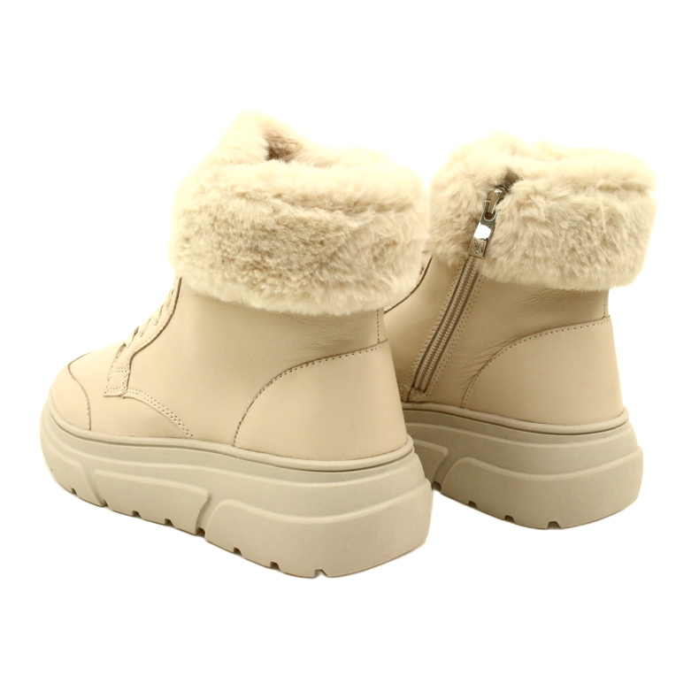 Botas femininas de Caprice com peles 9-26220-41 144 bege 3