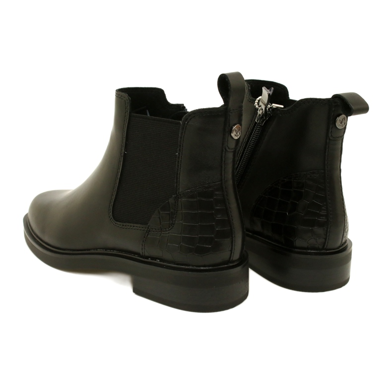 BOTAS DE CALARO DE CALUMO FEMANE CAPRICE 9-25479-41 019 BLACK preto 4