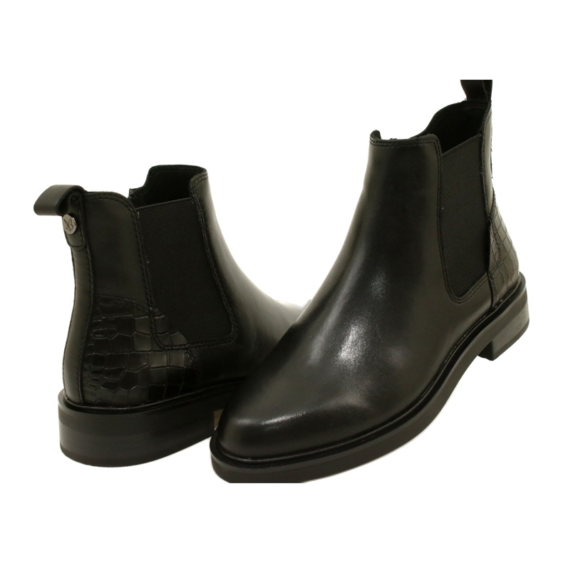 BOTAS DE CALARO DE CALUMO FEMANE CAPRICE 9-25479-41 019 BLACK preto 3