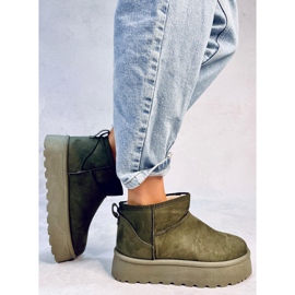 Botas de neve com plataforma Solnis Verde 2