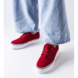 Tênis de camurça ecológica Red Abboud vermelho 1