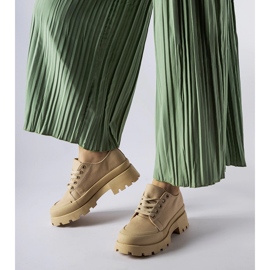 Sapatos marrons com sola de ponta maciça castanho 1