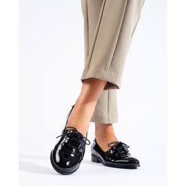 W. Potocki Sapatos Potocki elegantes com cadarço preto 1