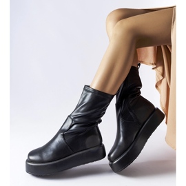 Botins plataforma Shadid pretos 2
