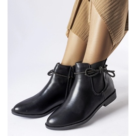Botas Chelsea clássicas pretas com zircões Adua preto 2 Botas Chelsea clássicas pretas com zircões Adua preto 2