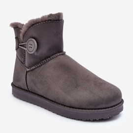 Botas de neve femininas isoladas com decoração cinza Siriol 2 Botas de neve femininas isoladas com decoração cinza Siriol 2