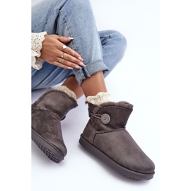 Botas de neve femininas isoladas com decoração cinza Siriol 1