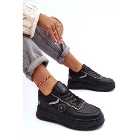 Calçados esportivos femininos tênis Big Star MM274232 preto 1