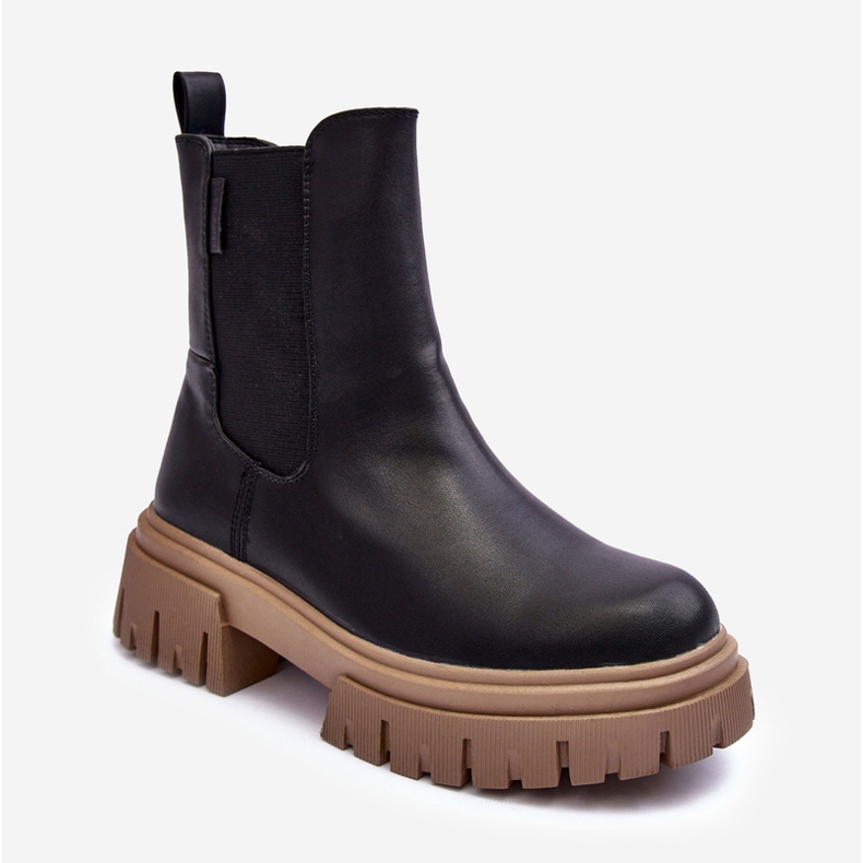 Botas Chelsea maciças isoladas Big Star MM274606 Preto 2