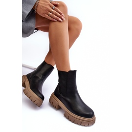 Botas Chelsea maciças isoladas Big Star MM274606 Preto 1