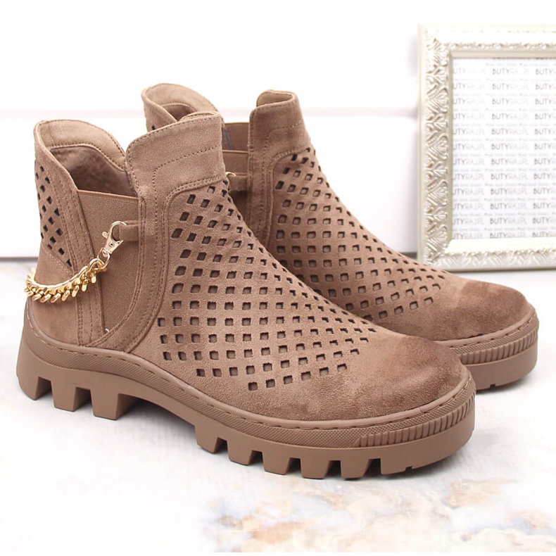 Botins de camurça Potocki W WOL179B, marrom 2